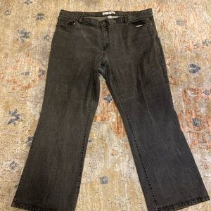 Tommy Hilfiger Womans Size 22 Jeans Vintage Boot Black Y2K Faded Street Wear